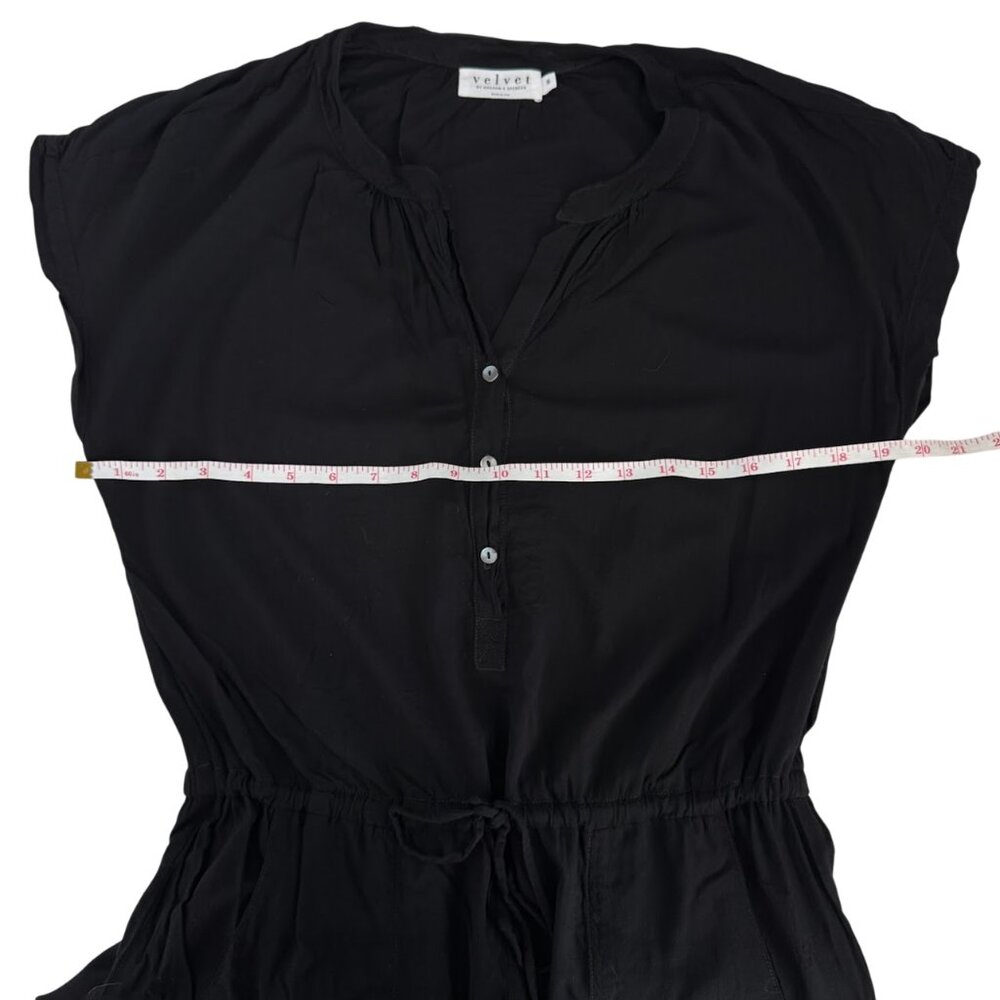 Velvet Graham Spencer Black Jumpsuit Casual Travel Minimalist One Piece S - Picture 8 of 12